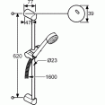 Душевой гарнитур 1 режим струи Kludi Zenta 6063005-00