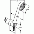 Душевой гарнитур 1 режим струи Kludi Zenta 6066091-00