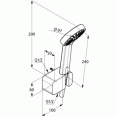 Душевой гарнитур 1 режим струи Kludi A-qa 6567005-00