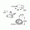 Душ гигиенический со смесителем 1 режим струи Kludi Pure and Solid 348410575-7304205-00