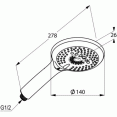 Душ ручной 3 режима струи Kludi Freshline 6790005-00