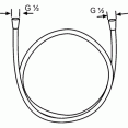 Душевой шланг пластиковый Kludi Logoflex 6105605-00