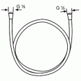 Душевой шланг пластиковый Kludi Supara 6107291-00