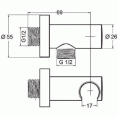 Душевая система встраиваемая со смесителем Kludi Bozz 386300576 (7 в 1)