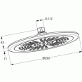 Душевая система встраиваемая со смесителем, с изливом Kludi Bozz 386310576 (9 в 1)