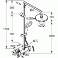 Душевая система с термостатом для душа Kludi A-qa 6609505-00