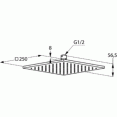 Душ верхний 1 режим струи Kludi A-QA 6442505-00