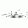 Душ верхний 1 режим струи Kludi A-QA 6452005-00