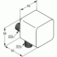 Подключение душевого шланга Kludi A-qa 6554005-00