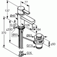 Смеситель для раковины Kludi Zenta 382500575