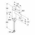 Смеситель для раковины Kludi Bozz 382720576