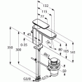 Смеситель для раковины низкий Kludi E2 490230575