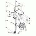 Смеситель для раковины низкий Kludi Ambienta 530290575