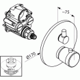 Термостат для душа встраиваемый без подключения шланга Kludi Balance 528350575